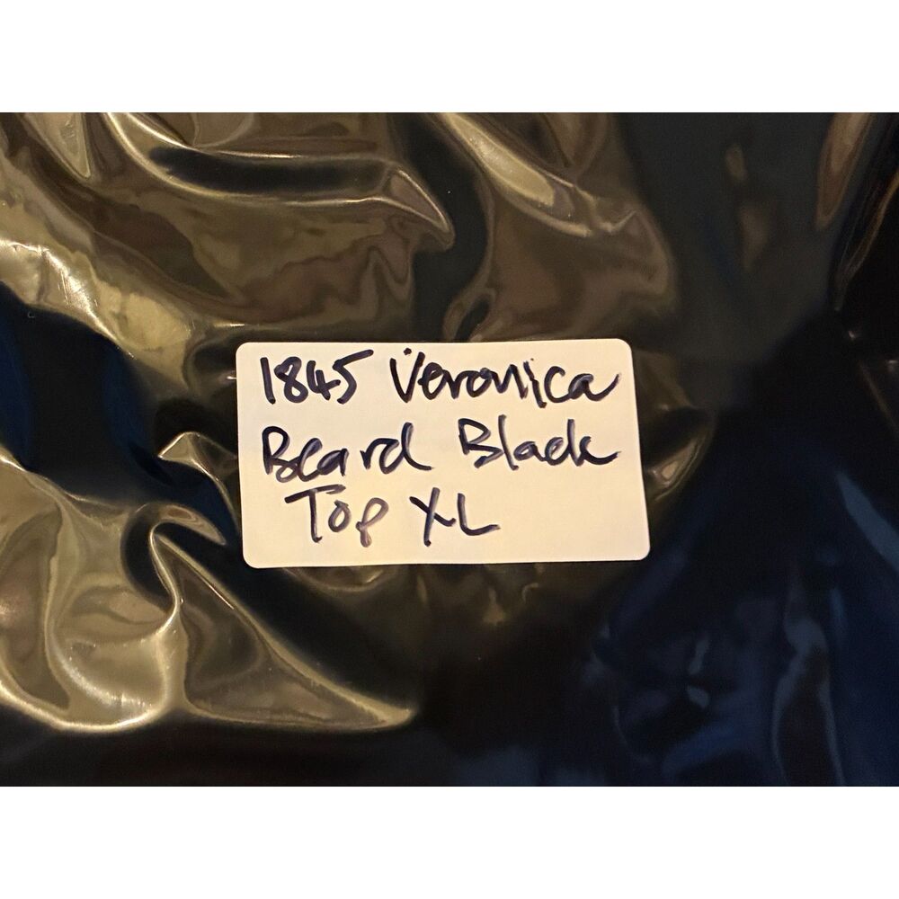 Veronica Beard Black Henley Shirt Top Blouse Women's Size XL - Picture 10 of 10